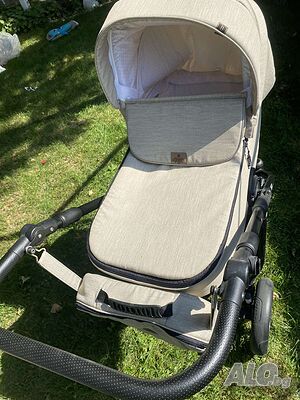 Бебешка количка Bebe Mobile 2 в 1, Кош за новородено, Летен кош+ Аксесоари