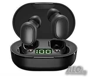 🔊 Безжични Bluetooth слушалки Timack E7S с LED дисплей и 30ч батерия - Черни