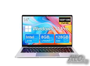💻 Лаптоп 14” Full HD / 8GB RAM / SSD 128GB / Windows 11 Pro - Готов за работа!