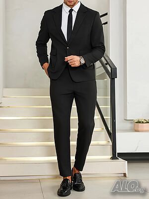 🔝Мъжки Стилен Бизнес Костюм - Slim Fit🔝