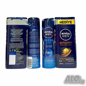 Комплект за мъже NIVEA MEN - Дезодорант 150 мл + Душ гел 250 мл