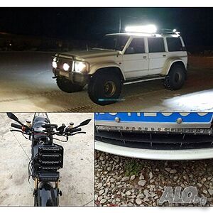 Външен прожектор със шест LED крушки за автомобили и мотоциклети 36 W LED BAR1