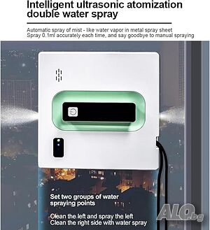 Робот за почистване на прозорци Voltz, 72W, всумак. мощност-2500Ра, Wi-Fi, 2 дюзи, контейнер 40мл