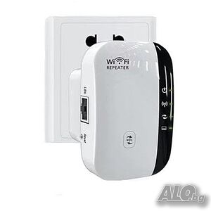 Wi-Fi Repeater 300Mbps - Усилвател и разширител на Wi-Fi сигнала с LAN порт