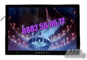 Преносим телевизор 14 инча, портативен цифров телевизор 14 инча 12v / 220v