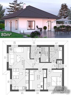 Сглобяема къща 80m²