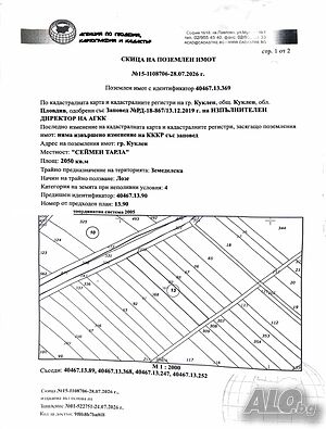 Продаваме земеделска земя в гр. Куклен