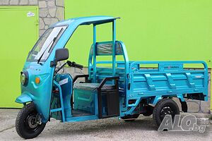 Електрическа Селскостопанска Триколка с Покрив 2000W Maxmotors