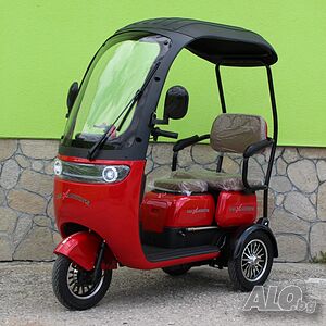 Триместна Електрическа Триколка MaxMotors X3 1800W - RED