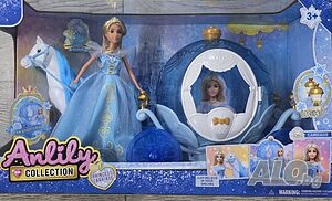 Голяма каляска и кукла FROZEN