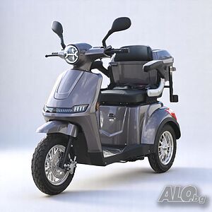 Луксозна електрическа триколка VOLT Electric FM1 LED 1500W /60V /20Ah - Gray
