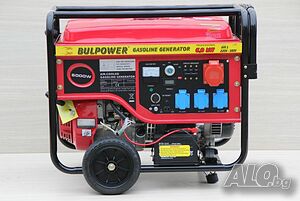 Генератор за ток Bulpower 6 KW трифазен с eл. стартер газ-бензин 1200 лв