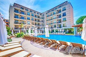 Обзаведен двустаен апартамент в луксозен комплекс “Dawn Park” в Слънчев бряг