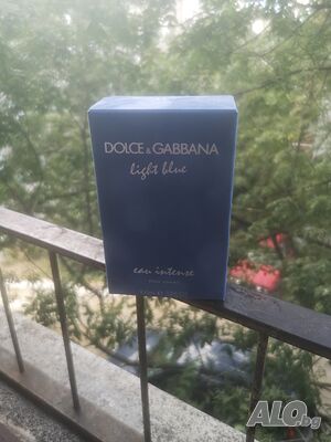 Опаковка Парфюм Dolce Gabbana light blue eau intense.