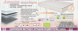 Еднолицев матрак Атина Стандарт