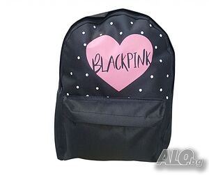Спортна ученическа раница Blackpink с емблема сърце | Ученически пособия, канцеларски материали | Пловдив