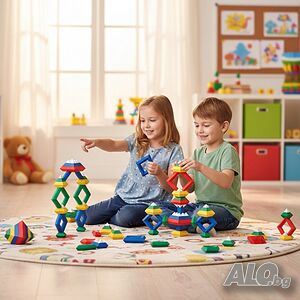 Детска образователна игра с фигурки за развитие на логическото мислене