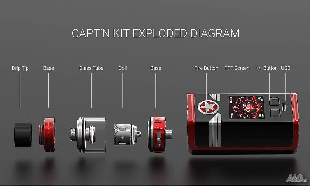 промо-120 лв-VAPE електронна цигара STEAM CAPTAIN 220W Kit Vape комплект | Наргилета, електронни цигари, запалки | София