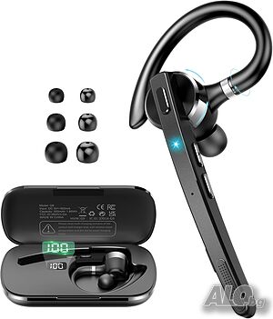 Премиум Единична Bluetooth 5.3 Слушалка - 90ч. Батерия, Двоен Микрофон(ENC) и Изключително чист звук