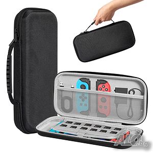Твърд калъф за Nintendo Switch 2 с място за 12 игри и аксесоари