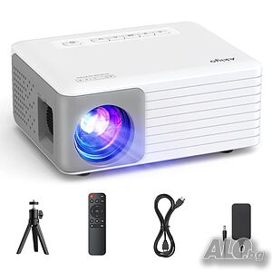 Мини видео проектор AKIYO O1 HD 1080p с HDMI и статив