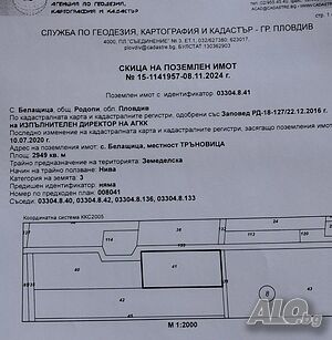 Земеделска земя в землището на с. Белащица