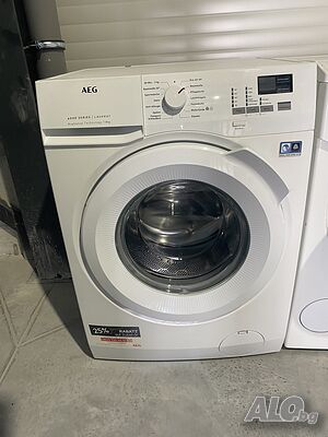 Продавам AEG L6FBA484 - качествена пералня от серия 6000, много тиха и икономична