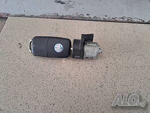 Дистанционно контактен ключ голф 4, сеат шкода