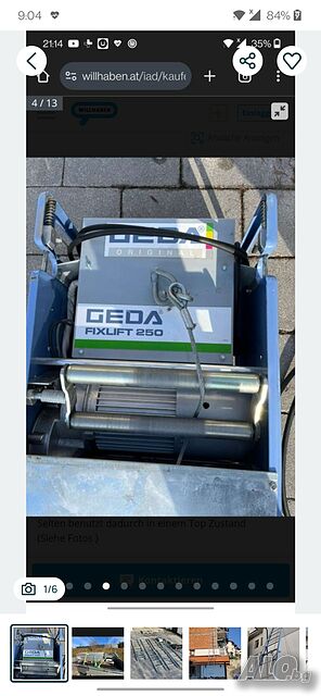 Подемник под наем Geda Fixlift 250