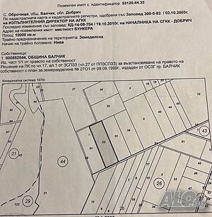 Продавам земеделска земя с. Оброчище