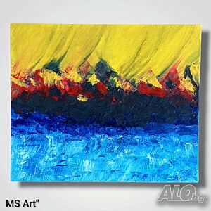 Морски фантазии” Абстрактна картина