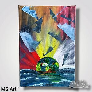 Сътворение ” Абстрактна картина