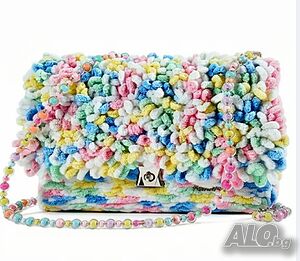 Ръчно изработена чанта CANDY и скрънчи
