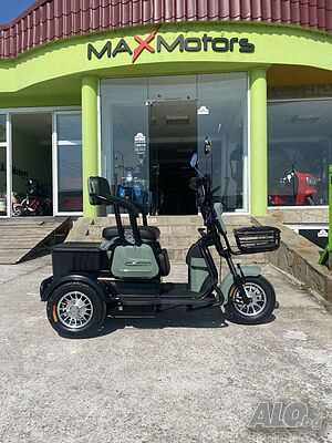 Уникална Триместна Триколка MaxMotors X1 NEW модел 2023 г. Предлага се и с таван