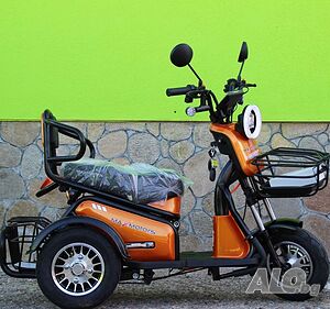 Двуместна електрическа триколка Pudding 1800-48V-20Ah-