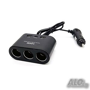 Разклонител за запалка Olesson 3-ка + 2 USB + C-Type 1653