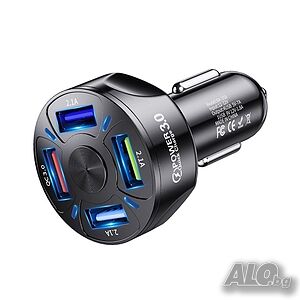 Универсално USB зарядно с 4 USB порта - 2461