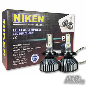 Диодни крушки Niken H7 ПРО 2брк-т