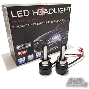 Диодни крушки 3500 H3 - 50w 2брк-т