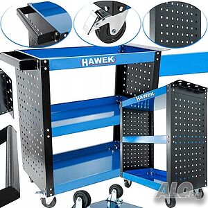 Количка за инструменти с 3 рафта и поставка за отвертки HAWEK