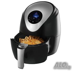 Фритюрник с горещ въздух Hausberg HB-2255, 1500 W, 2.6L, Дигитален
