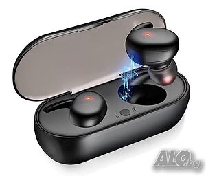 Безжични слушалки, Y30, Bluetooth 5, черни