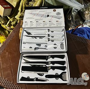 Комплект кухненски ножове Zepter 6 в 1 с белачка и ножици
