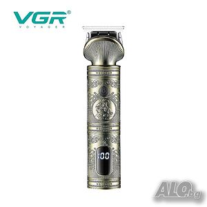 Професионална машинка за подстригване VGR, V-962, Акумулаторна, Сребриста