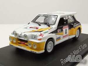 Renault Maxi 5 Turbo Rallye Asturias WRC 1986 - мащаб 1:43 на Norev моделът е нов в PVC дисплей-кейс