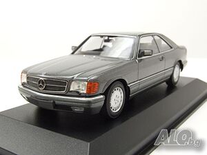 Mercedes-Benz 560 SEC W126 1986 - мащаб 1:43 на Maxichamps моделът е нов в PVC дисплей-кейс