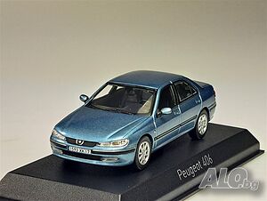 PEUGEOT 406 2002 - мащаб 1:43 на Norev моделът е нов в PVC дисплей-кейс