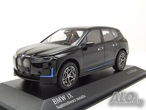 BMW IX 2023 - мащаб 1:43 на Minichamps моделът е нов в PVC дисплей-кейс
