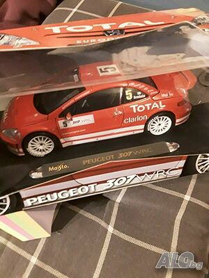 PEUGEOT 307 WRC #5 Gronholm мащаб 1:18 на MAISTO Premium Edition