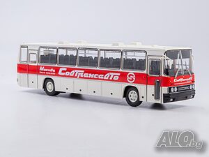 Ikarus 250.59 автобус Совтрансавто 1977 - мащаб 1:43 на Съветски Автобуси нов в кутия Икарус метал
